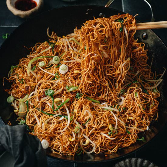 Soy Sauce Pan Fried Noodles