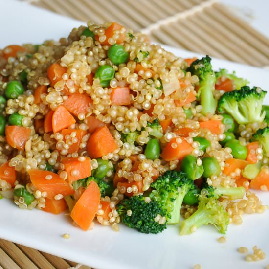 Vegetarian Quinoa Fried Rice