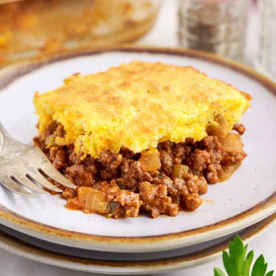 Sloppy Joe Cornbread Casserole