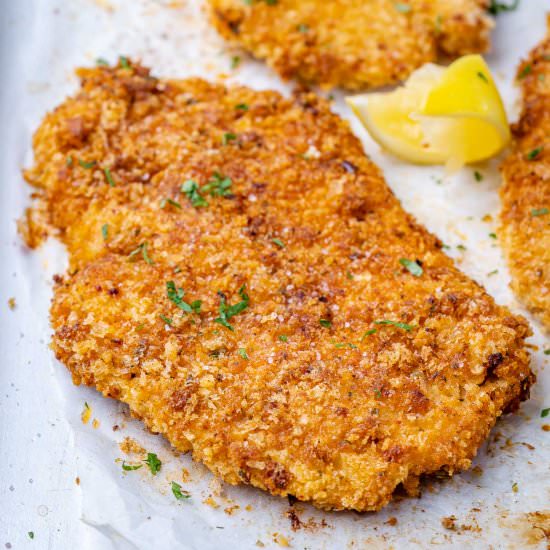 BAKED PARMESAN CRUSTED CHICKEN