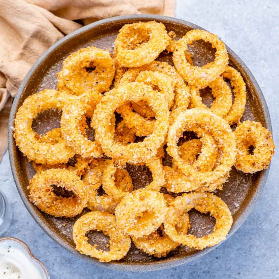 AIR FRYER HOMEMADE ONION RINGS