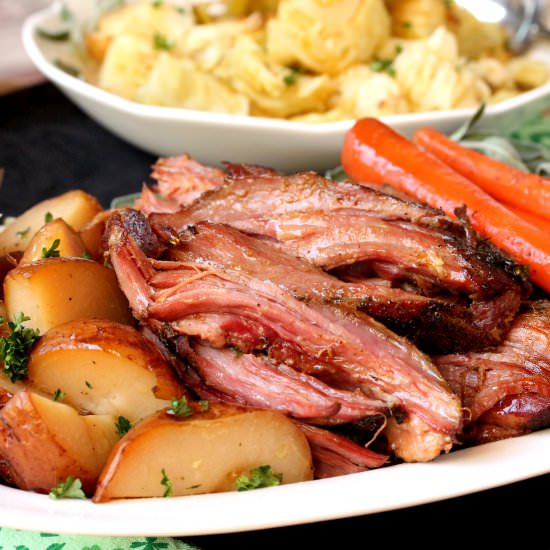 Corned Beef and Cabbage with Sage