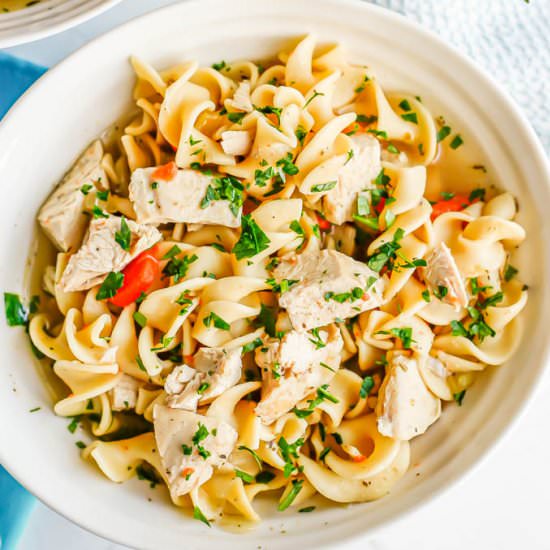 Instant Pot chicken noodle soup