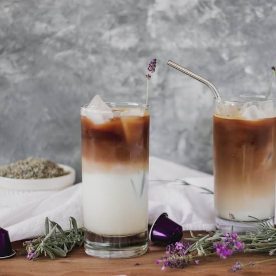 Iced Honey Lavender Lattes
