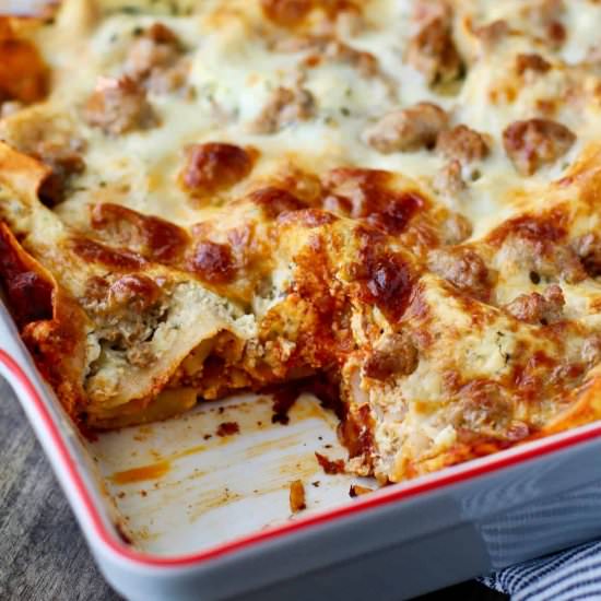 Easy Lasagna for a Crowd