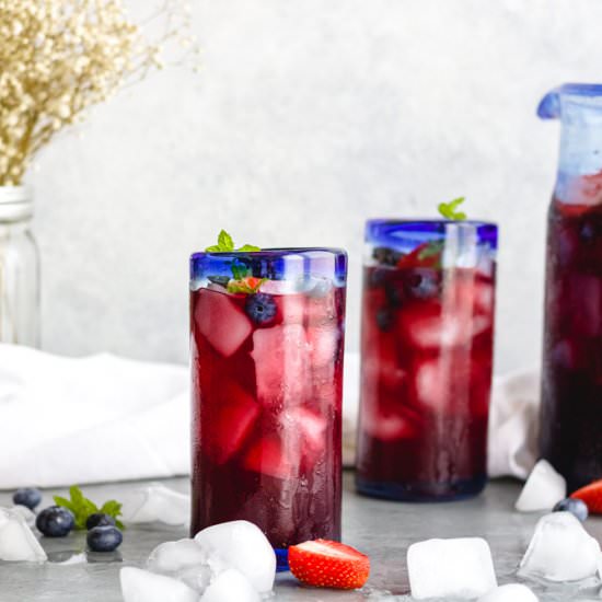 Sparkling Pomegranate Berry Punch