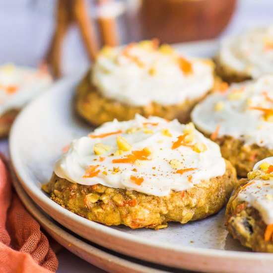 Healthier Carrot Cake Cookies