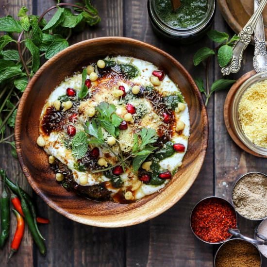 matar tikki chaat