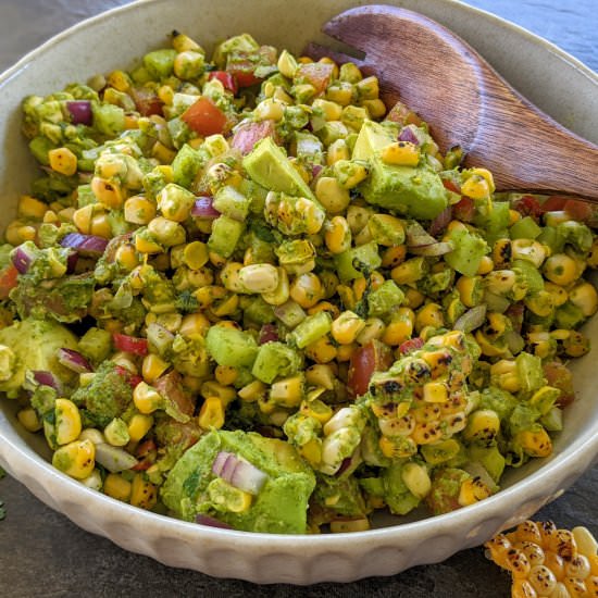 Charred corn salad