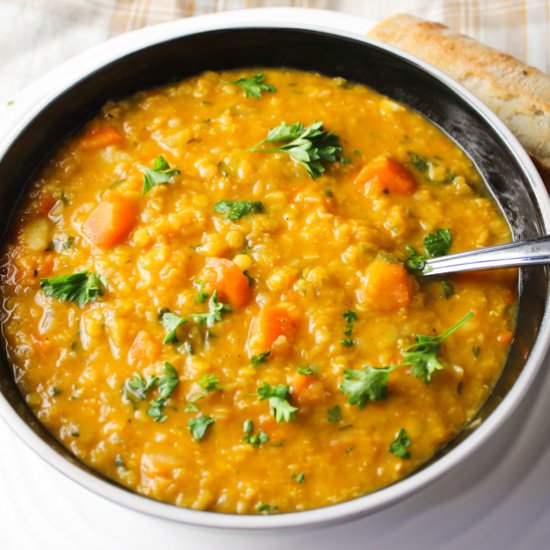 Red Lentil Soup With Vegetables