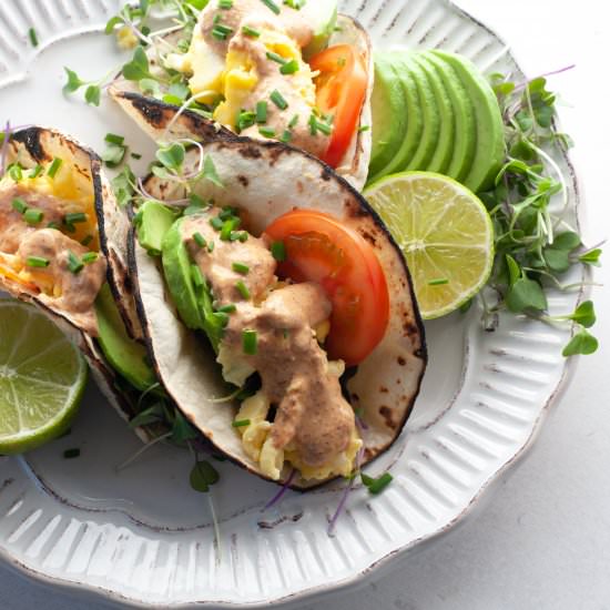 Spicy Breakfast Tacos