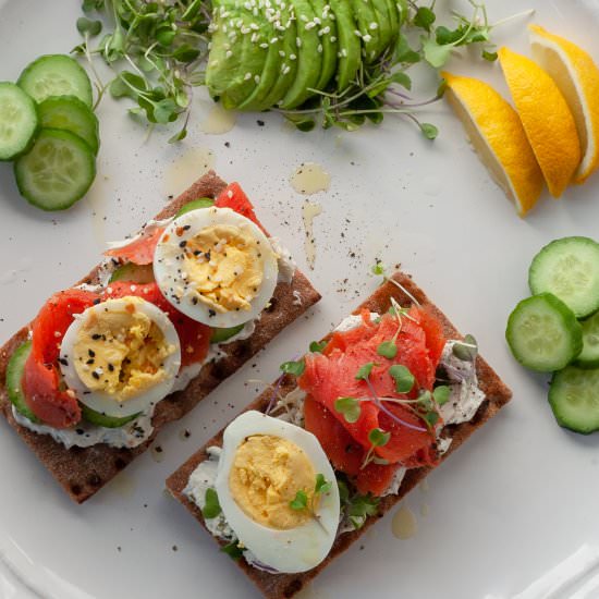Nordic Breakfast Toast with Eggs