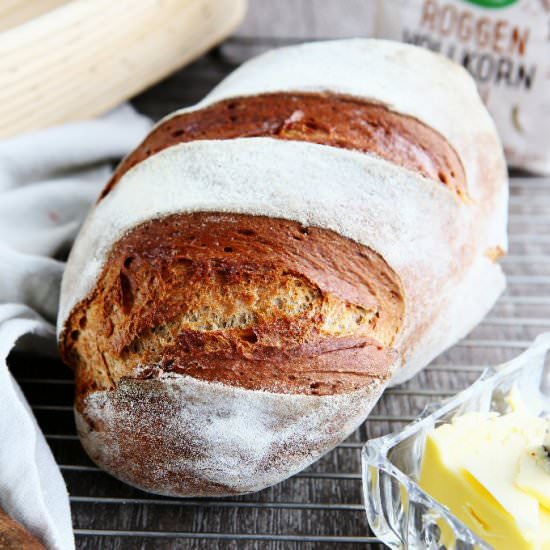 Easy German Bauernbrot / Weizenmisc