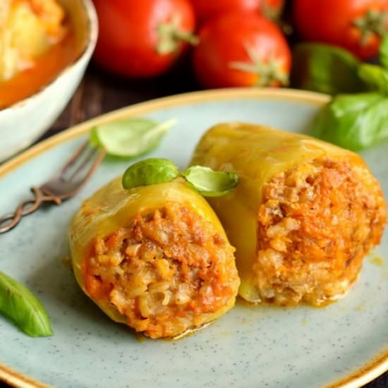 Stuffed Peppers with Tomato Sauce