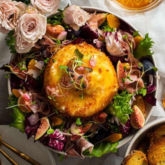 Fried Burrata Salad