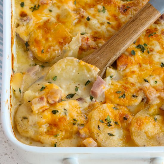Scalloped Potatoes and Ham