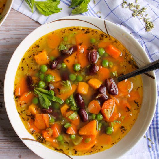 Easy & Quick Vegetable Soup