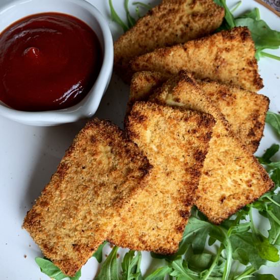 Air Fryer Pickle Brined Tofu