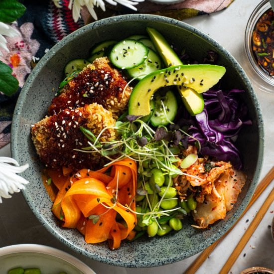 Oven-Fried Tofu Bowls