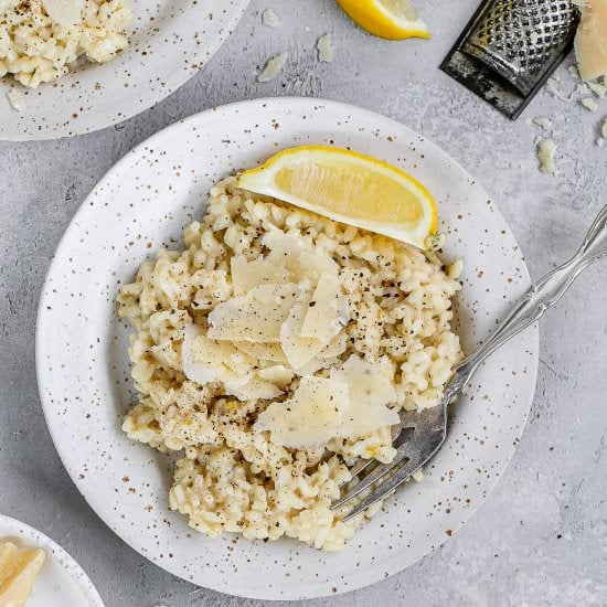 Cacio e pepe risotto
