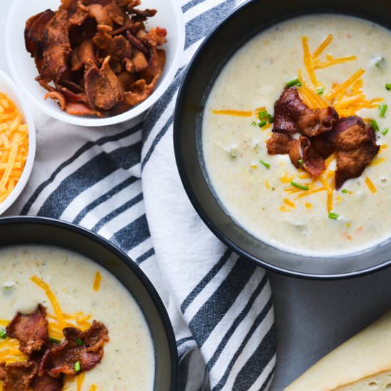 Creamy Potato Soup with Bacon