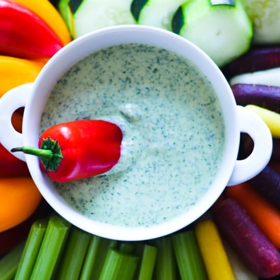 Healthy Green Goddess Dressing