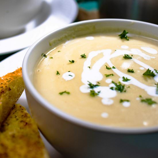 Vegan Leek and Potato Soup