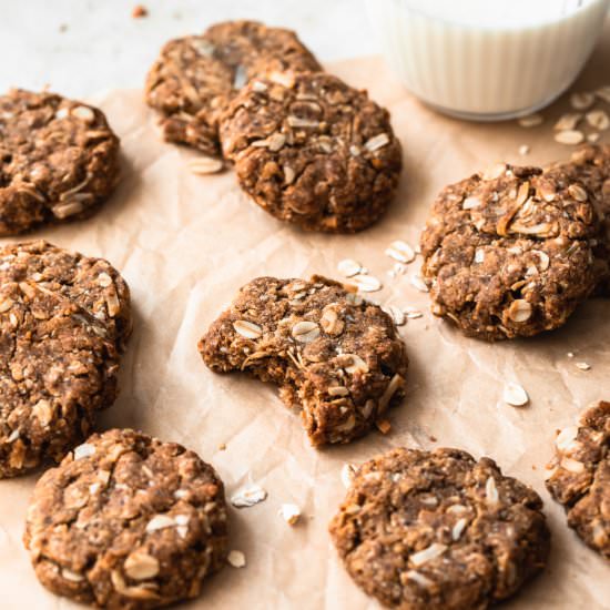 Healthy Anzac Biscuits