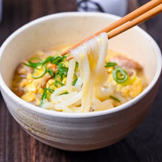 “Oyako” Chicken & Egg Udon Soup