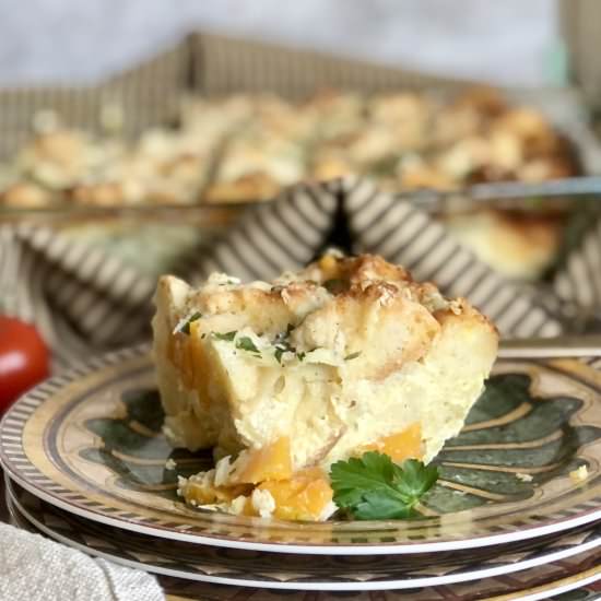 butternut squash bread pudding