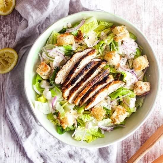 Blackened Chicken Caesar Salad