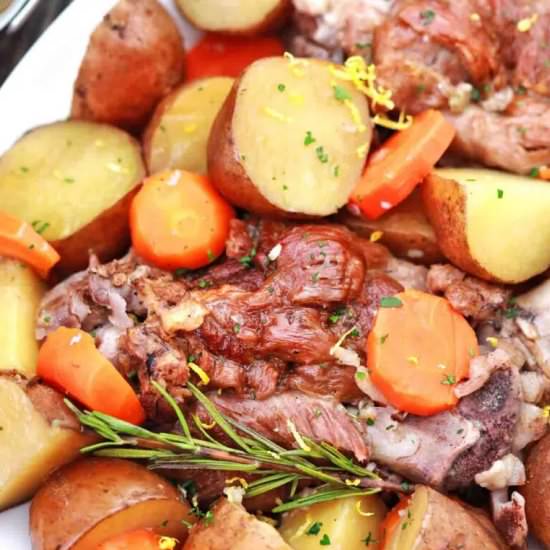 Slow Cooker Leg of Lamb