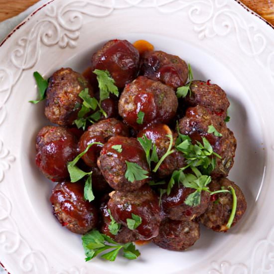 Bison Meatballs