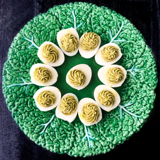 Green Goddess Keto Deviled Eggs