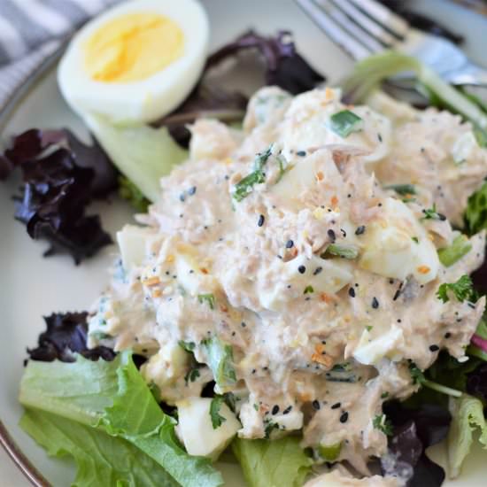 Everything Bagel Tuna Egg Salad