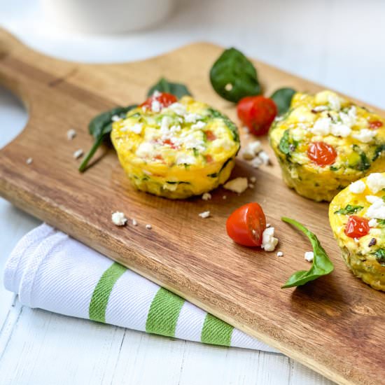 Healthy Mediterranean Egg Muffins