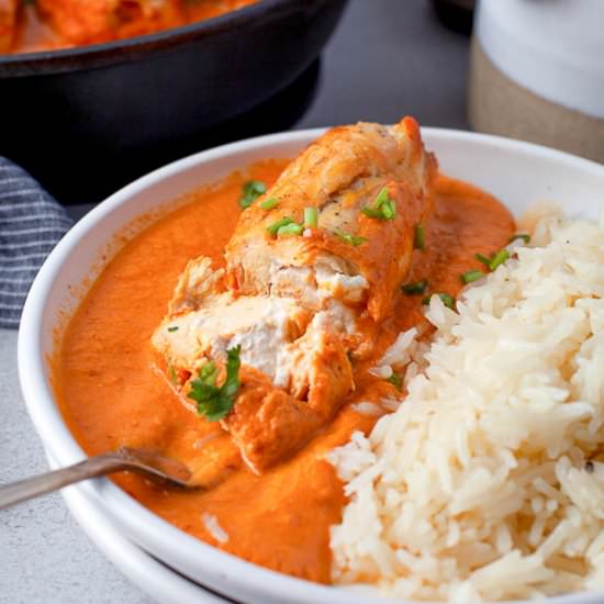 Creamy Stuffed Chipotle Chicken