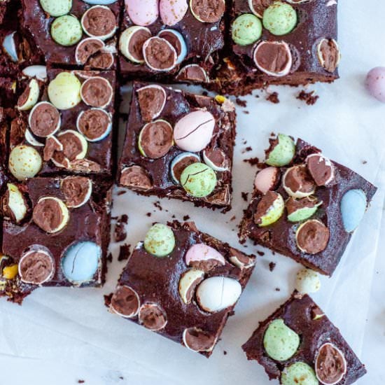 Mini Egg Brownies (Gluten-Free)