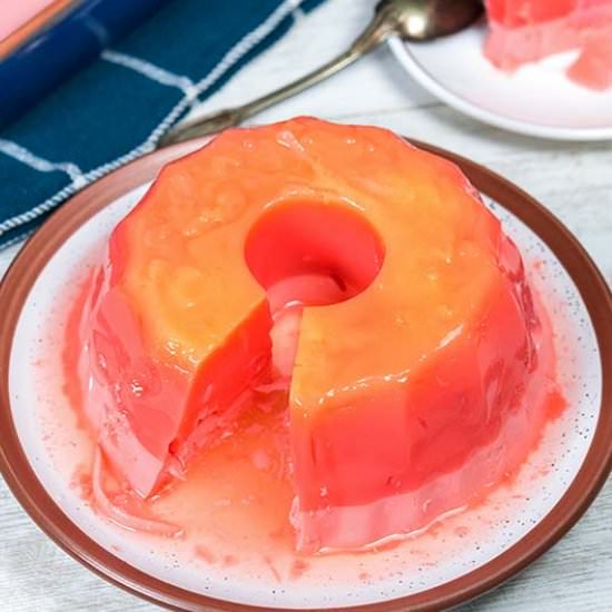 Pink Coconut Milk Jelly