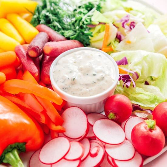 Vegan Ranch Dressing (With Tofu!)