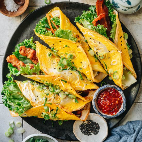 Chinese Breakfast Pancake, 鸡蛋饼
