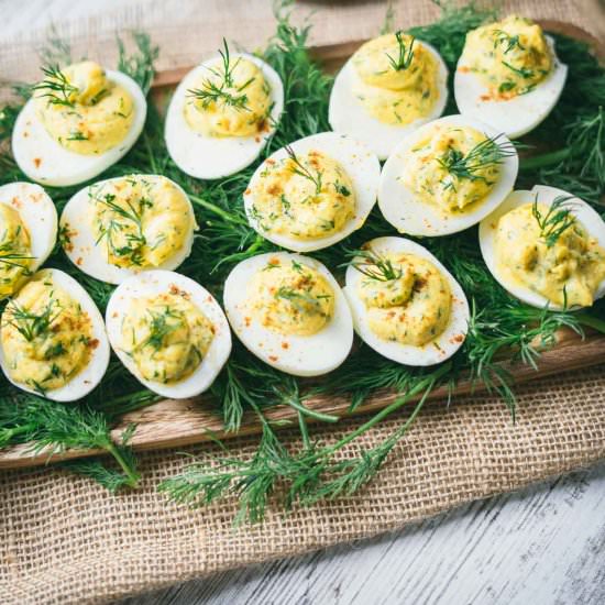 Deviled Eggs without Mustard