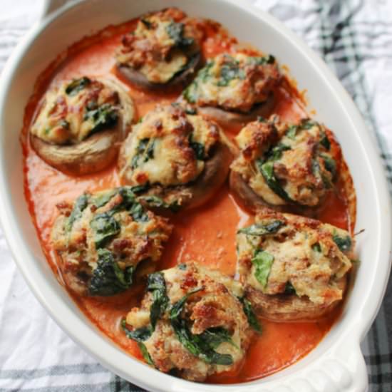 Sausage Stuffed Mushrooms