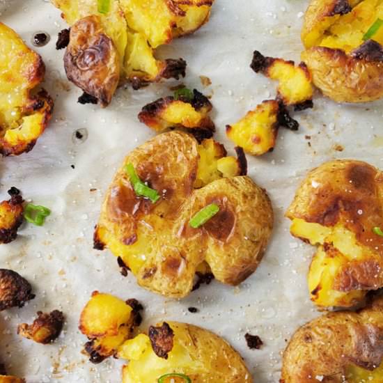Salt ‘n’ Vinegar Smashed Potatoes