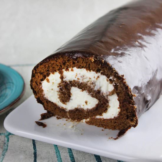 Chocolate swiss roll
