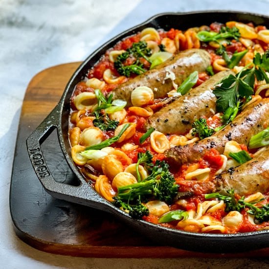 Easy Orecchiette Pasta with Sausage
