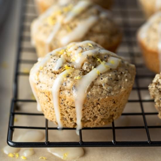Healthier Lemon Poppy Seed Muffins