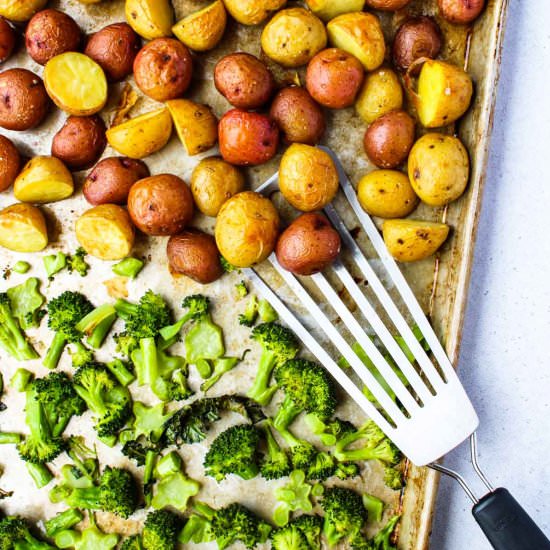 Roasted Broccoli and Potatoes