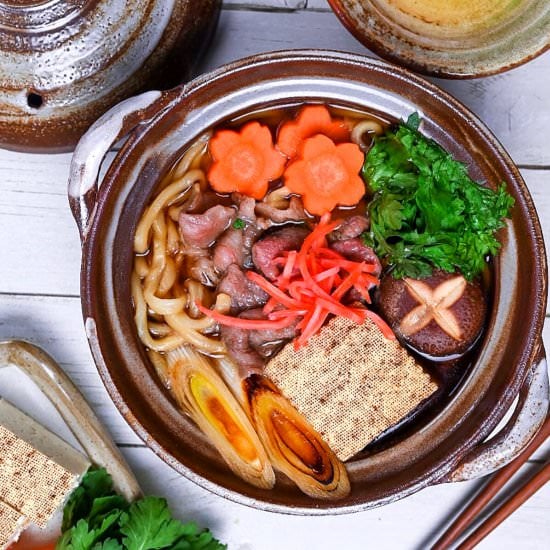 Beef Sukiyaki Nabe Udon