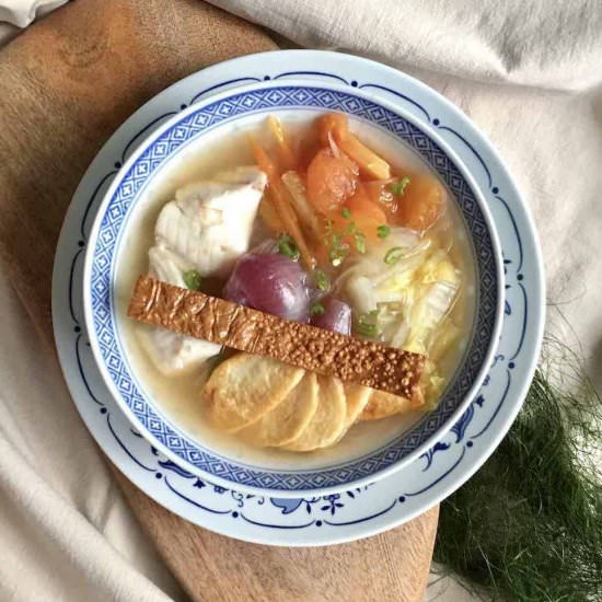 Coconut water chicken soup